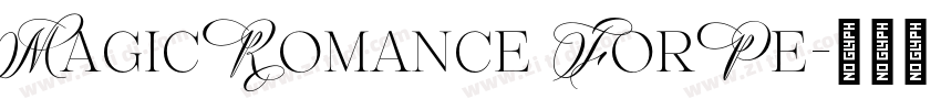 Magic Romance For Pe字体转换